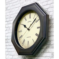 さんてる 電波時計 クロックスランド 置き掛け兼用 幅285×奥行55×高さ285mm ライトブラック SR26_DBK_R 1個（直送品）