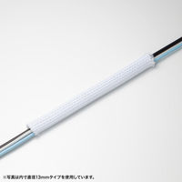 サンワサプライ  編組ケーブルスリーブ（ホワイト・2m巻き・内寸直径25mm） CA-SL25W2（直送品）