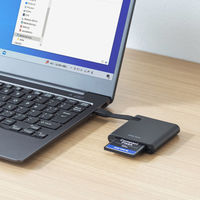 サンワサプライ SD4.0 UHS-II 対応 Type-C カードリーダー ADR-3TCML41BK 1個