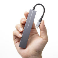 サンワサプライ USB 5Gbps 3ポート スリム ハブ(カードリーダー付き) USB-3TCHC20MS 1個