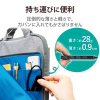 USBハブ USB-A×4ポート USB3.0 バスパワー 15cm 薄型 ブラック U3H-FC02BBK エレコム 1個（直送品）