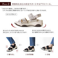 リゲッタ リゲッタ厚底EVAサンダル ブラック M RW0035-BLK-M(23.0cm~23.5cm) 1足