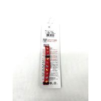首輪 猫用 蓄光フットキャット 赤 1セット（1個×3）岡野製作所