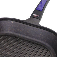 ベストコ グリルパン 魚焼き ガラス蓋付 IH ガス火対応 ダイヤモンドコート ND-5120 1個