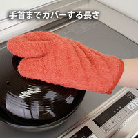 サンベルム ミトン 鍋つかみ 片手 左右兼用 オレンジ K72216 1個