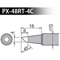 太洋電機産業 交換こて先 PX-480用 C型 PX-48RT-4C 1個（直送品）