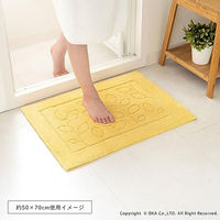 オカ 乾度良好ファイン バスマット 抗菌防臭 吸水 速乾 50×70cm ブルー 65382 1枚（直送品）