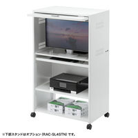 セキュリティラック 大 幅800×奥行490×高さ640mm ホワイト RAC-SL4 1個（直送品）