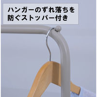 YAMAZEN ハンガーラック パイプハンガー キャスター付き 幅60×奥行43×高さ150cm BTH-S(GG) 1個