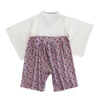 Aenak（アエナック）ボトム花柄ロンパース ピンク 90cm 1着 ROK