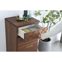 【軒先渡し】ゼリージュ チェスト 幅440×奥行400×高さ940mm ブラウン 54678720 1台（直送品）