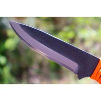 トヨクニ アウトドアナイフ:MASANO 白鋼 パラシュートコード オレンジ 皮ケース 晶之作 tygr230410-035 1本（直送品）