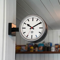 ダブル フェイス クロック 170D2 マットブラック YR-0643MBK DULTON/ダルトン