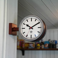 ダブル フェイス クロック 170D2 マットブリック YR-0643MBC DULTON/ダルトン