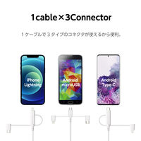 3in1ケーブル 1.2m AH142LSCW2 1本 多摩電子工業