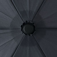 無印良品 晴雨兼用 2通りにたためる 折りたたみ傘 親骨の長さ55cm 6本骨 ネイビー 良品計画