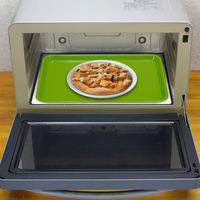 橋本達之助工芸 トレー 滑り止め加工 電子レンジ対応 39cm 角 グリーン 滑らないトレー 4932903142296 1個