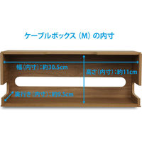 橋本達之助工芸 ケーブルボックス M ブラウン タップ収納 タップボックス 4932903152707 1個