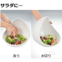 リッチェル らくチンお料理ボウル くるっと L レッド ザルボウル 4973655169858 1個（直送品）