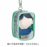 リヒトラブ myfa 推し活 ぬいぐるみポーチ デコレーションボックスポーチ パウダーブルー A3306-14 1個