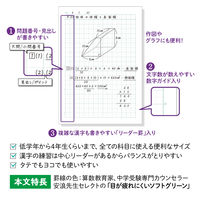 日本ノート 中学受験OKノート セミB5 10mmマス（中心リーダー入） LGU10G05 1パック（5冊入）