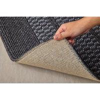 スミノエ ホームラグ ミニマル リュクス 屋外 防炎 ラグ ブレイド 1000×2000mm ブラック 4549781321950 1枚（直送品）