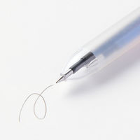 無印良品 こすって消せる3色ボールペン ノック式 半透明 0.5mm 黒/赤/青 1セット（1本×10） 良品計画