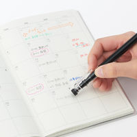 無印良品 こすって消せる水性カラーペン 細字 黒 1セット（1本×10） 良品計画