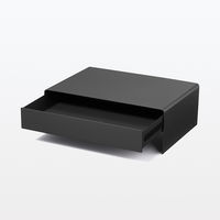 無印良品 スチールモニタースタンド 引出付 ダークグレー 約幅320×奥行230×高さ110mm 良品計画