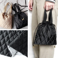 日本紐釦貿易 日本紐釦 巾着ショルダーバッグが作れるキットセット ブラックカラー ブラック 3SET-PSBSET-B 1セット（直送品）