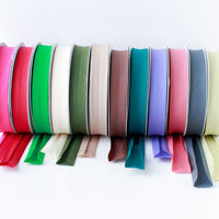 バイアステープ テトロンワイドバイアス 両折 巾18mm巾×20m巻 サックス Col.518 FTB18-518-20 1セット(2巻)