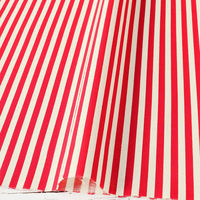 日本紐釦 ストライプ柄 スケア プリント生地 水色×白 HS1282-4-6M 1カット(110cm×6m)（直送品）