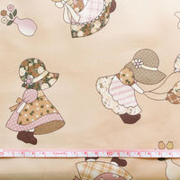 スーちゃんコレクション Sunbonnet Sue プリント生地 グリーン 巾約110cm×2mカット NCM22000-2D-2M（直送品）