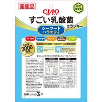 いなば CIAO チャオ すごい乳酸菌クランキー シーフードバラエティ 総合栄養食 国産（22g×5袋入）3袋 キャットフード