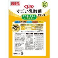 いなば CIAO チャオ すごい乳酸菌クランキー かつお・チキンバラエティ 総合栄養食 国産（22g×5袋入）3袋 キャットフード