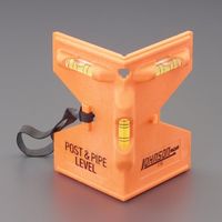 エスコ ポストレベル[柱用・垂直・水平器] EA721SB-3 1セット(4個)（直送品）