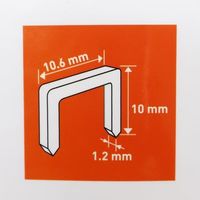 エスコ ハンマータッカー用ステープル(10mm/5000本 EA575AE-2 1パック（直送品）