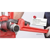 エスコ 20mm/ 150mm 強力型パイプレンチ EA546H-150 1個（直送品）