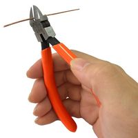 エスコ 120mm 精密ニッパー(ラウンド刃) EA535MD-11 1丁（直送品）