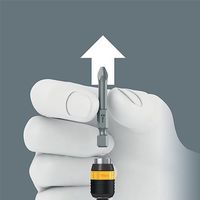 エスコ 1/4”Hex/117mm ドライバーハンドル(ラピッド/ESD) EA560WV-33 1個（直送品）