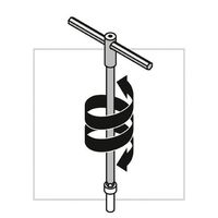 エスコ 3.0x155mm [Hexagon]T型レンチ EA573TW-3 1本（直送品）
