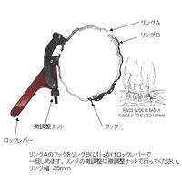 エスコ 76ー127mm ピストンリングコンプレッサー EA603DB 1丁（直送品）