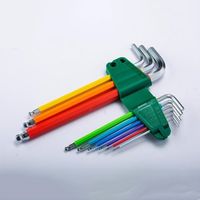 エスコ 1.5ー10mm 9本組[Ball Hexagon]キーレンチ EA683AK 1セット（直送品）