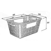大和産業 買い物かご アイビーグリーン 5個入 SL-8N 1セット(5個) 65-5552-53（直送品）