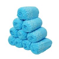 小野商事 使い捨て不織布シューズカバー 滑り止め付 100枚入 WS6180 1袋(100枚) 65-9618-93（直送品）