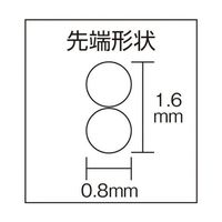 マルト長谷川工作所 丸ペンチ ケイバ・ミニ・エポ(ステンレス製) 130 KMC-407 1丁 62-3434-28（直送品）