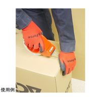 小野商事 天然ゴム背抜き手袋 アールフォース レッド Mサイズ AG784-M 1双 65-0303-91（直送品）