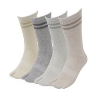 小野商事 モックスロング 指付ソックス 4足組 AG288 1組(4足) 65-0305-21（直送品）