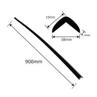 カーボーイ 安心クッションL字型 STRONG 屋外対応 極細 ブラック 760 1個 64-9105-62（直送品）