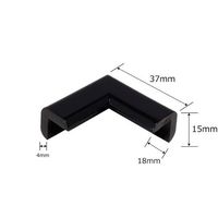 カーボーイ 安心クッションコーナー用 STRONG 屋外対応 極細 ブラック 764 1個 64-9105-66（直送品）